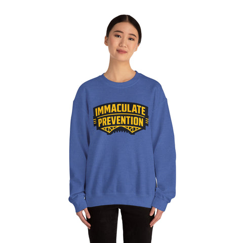 Immaculate Prevention Pittsburgh Football Crewneck Sweatshirt