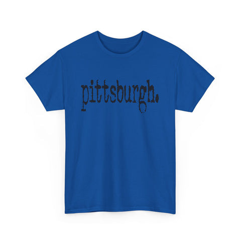 Pittsburgh Typewriter Unisex Heavy Cotton Tee