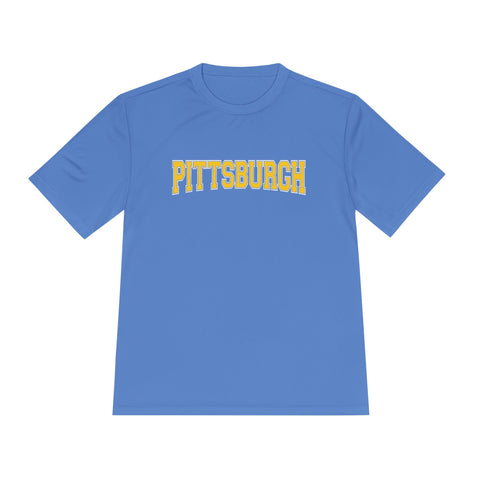 Pittsburgh Varsity Letters - Sport-Tek Unisex Moisture Wicking Tee