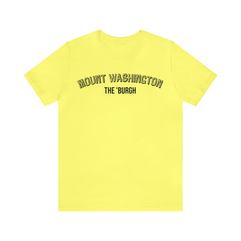 Mount Washington - The Burgh Neighborhood Series - Unisex Jersey Short Sleeve Tee T-Shirt Printify Yellow S 