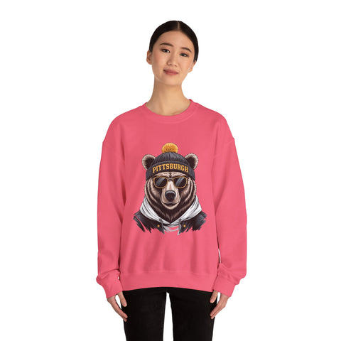 Pittsburgh Game Day Bear - Heavy Blend™ Crewneck Sweatshirt