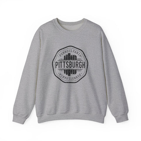 Pittsburgh Vintage Stamp - Heavy Blend™ Crewneck Sweatshirt