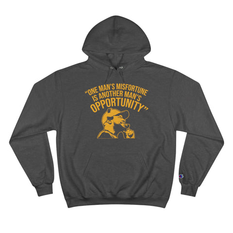 Opportunity - Tomlin Quote - Champion Hoodie Hoodie Printify Charcoal Heather S 