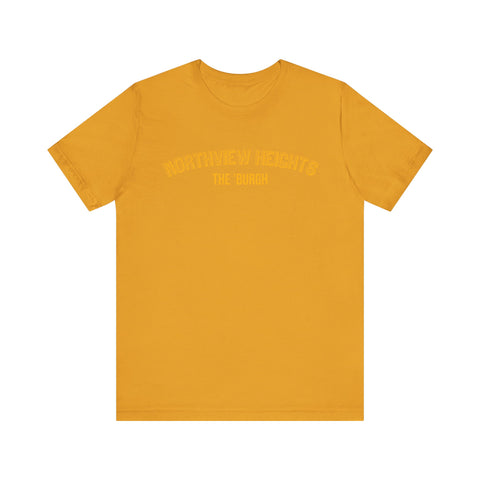 Northview Heights - The Burgh Neighborhood Series - Unisex Jersey Short Sleeve Tee T-Shirt Printify Mustard XS 