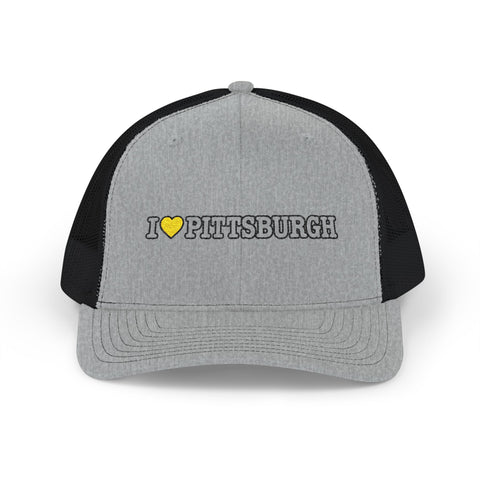 I Love Pittsburgh Snapback Trucker Cap — Retro City Pride Hat