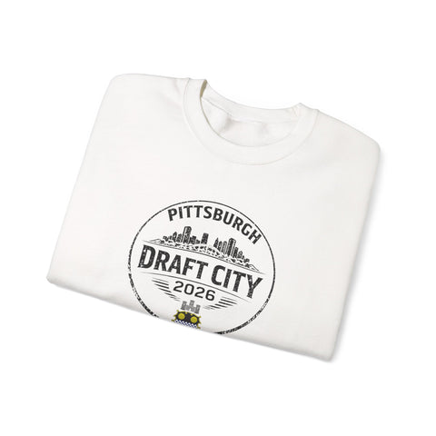 Pittsburgh Crewneck Sweatshirt – City Skyline NFL Draft 2026 Apparel | Soft Cotton Blend