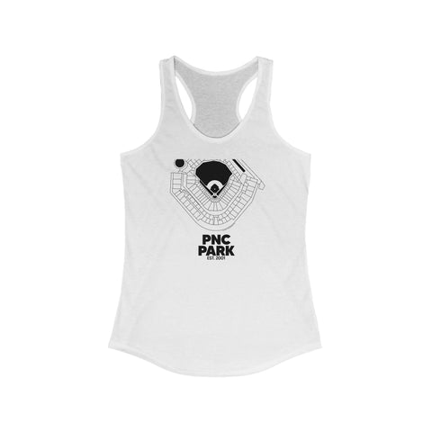 Pittsburgh Pirates PNC Park Women's Tank Top Shirt Tank Top Printify XS Solid White 