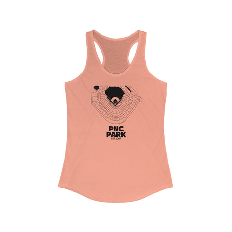 Pittsburgh Pirates PNC Park Women's Tank Top Shirt Tank Top Printify S Solid Light Orange 