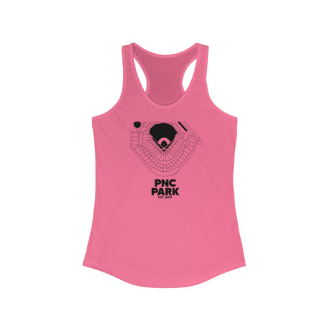 Pittsburgh Pirates PNC Park Women's Tank Top Shirt Tank Top Printify XS Solid Hot Pink 