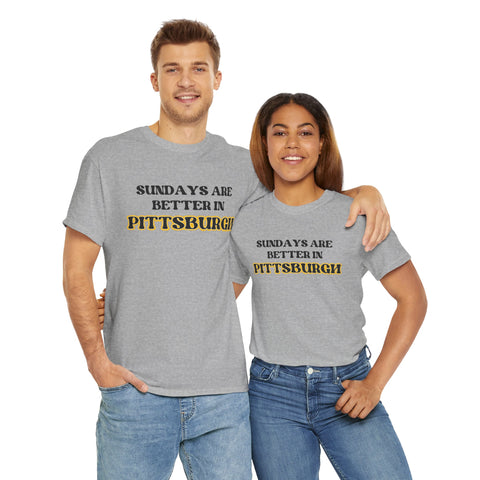 Pittsburgh Sundays - Unisex Heavy Cotton Tee