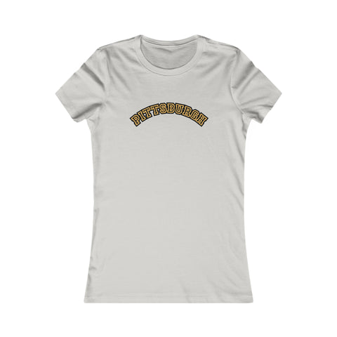 Pittsburgh Block Letters - Women's Favorite Tee