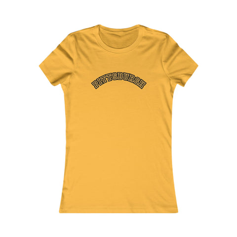 Pittsburgh Block Letters - Women's Favorite Tee