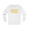 Pittsburgh Sports Teams Ampersand - Long Sleeve T-Shirt Long-sleeve Printify XS White 