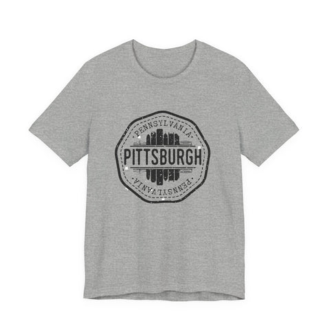 Pittsburgh City Stamp - Short Sleeve T-Shirt