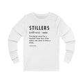 Pittsburghese Definition Series - Stillers -Long Sleeve Tee Long-sleeve Printify S White