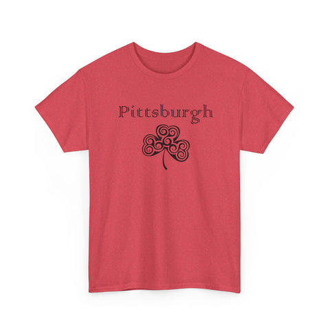 Pittsburgh Irish Clover - Unisex Heavy Cotton Tee