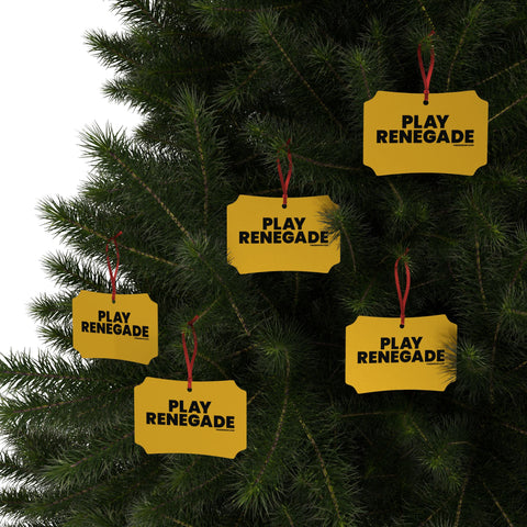 Pittsburgh Play Renegade Aluminum Ornaments (1pc, 5pcs, 10pcs, 20pcs) Home Decor Printify