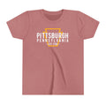 Pittsburgh PA Keystone - Youth Short Sleeve Tee Kids clothes Printify Heather Mauve S