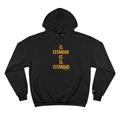 El Estándar  Es  El Estándar - The Standard is the Standard - Español Series - Bold - Champion Hoodie Hoodie Printify Black S 