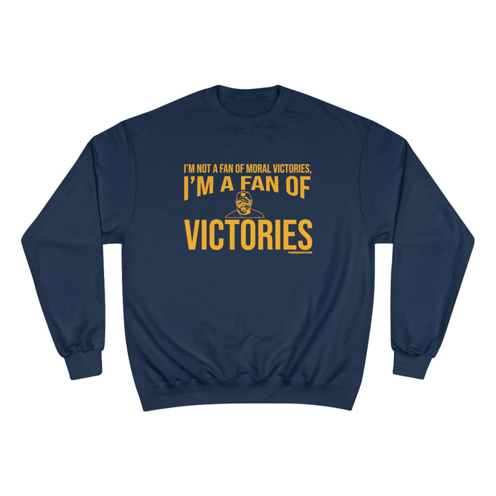 Victories - Tomlin Quote - Champion Crewneck Sweatshirt Sweatshirt Printify Navy S 