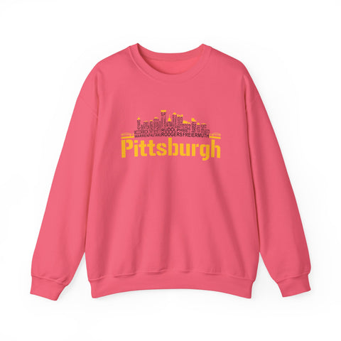 Pittsburgh Football Team Names - Heavy Blend™ Crewneck Sweatshirt