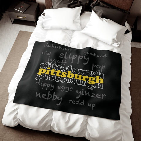 Pittsburgh Yinzerisms - Sweatshirt Blanket