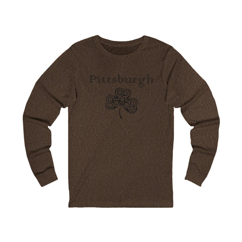 Pittsburgh Irish Clover - Unisex Long Sleeve Tee