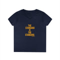 The Standard is the Standard - Ladies' V-Neck T-Shirt V-neck Printify S Navy