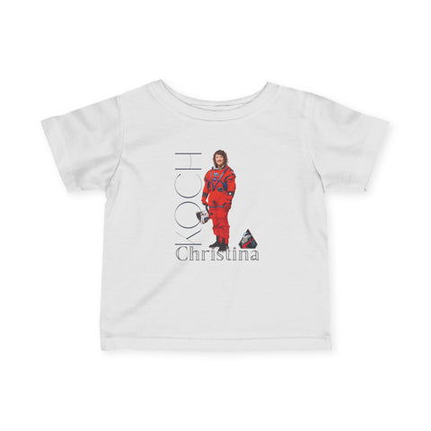 Artemis 2 Astronaut Christina Koch Graphic Infant Fine Jersey Tee