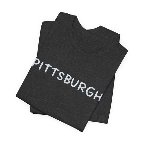 Pittsburgh Bubble Letters - Unisex Jersey Short Sleeve Tee