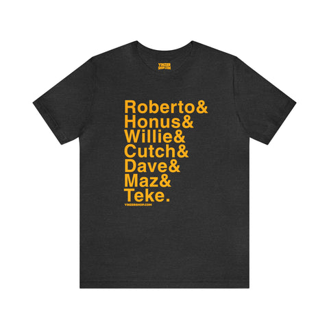 Famous Pittsburgh Pirates Ampersand  - Short Sleeve Tee T-Shirt Printify Dark Grey Heather S 