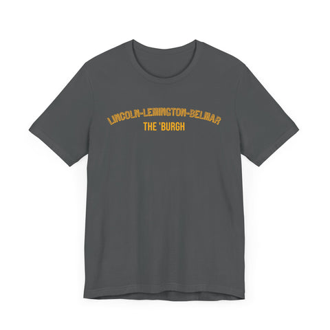 Lincoln-Lemington-Belmar - The Burgh Neighborhood Series - Unisex Jersey Short Sleeve Tee T-Shirt Printify   