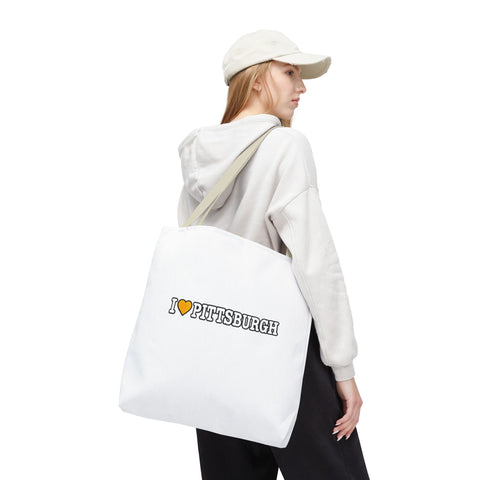 Pittsburgh Love Tote Bag — I  Pittsburgh Canvas Tote