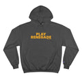 Play Renegade - Champion Hoodie Hoodie Printify Charcoal Heather S 