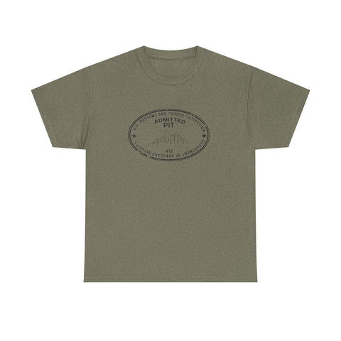 Pittsburgh Border Stamp - Unisex Heavy Cotton Tee