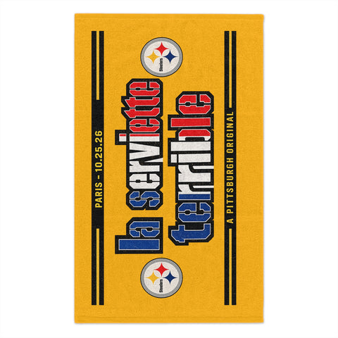 Pittsburgh Steelers French Flag Towel – "La Serviette Terrible"