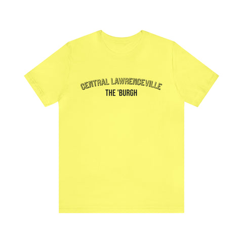 Central Lawrenceville  - The Burgh Neighborhood Series - Unisex Jersey Short Sleeve Tee T-Shirt Printify Yellow M 