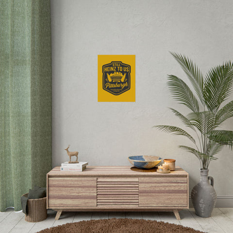 Rolled Art Poster – Pittsburgh Vintage Football Stadium Print with Giclée Color