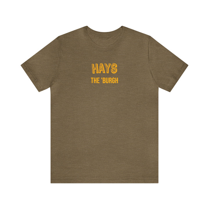 Hays  - The Burgh Neighborhood Series - Unisex Jersey Short Sleeve Tee T-Shirt Printify Heather Olive S 