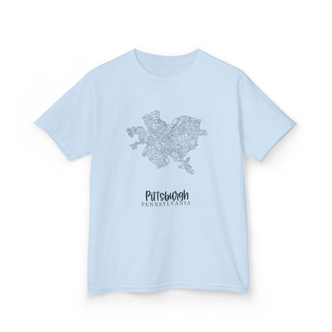 Pittsburgh Neighborhood Map - Tee Shirt Kids Graphic T-Shirt