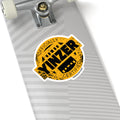 Black & Yellow Certified Yinzer Kiss-Cut Sticker label Paper products Printify 6" × 6" White 