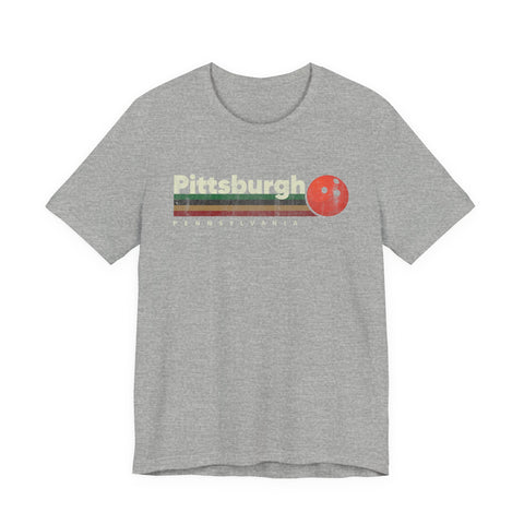 Pittsburgh Vintage Bowling - Unisex Jersey Short Sleeve Tee