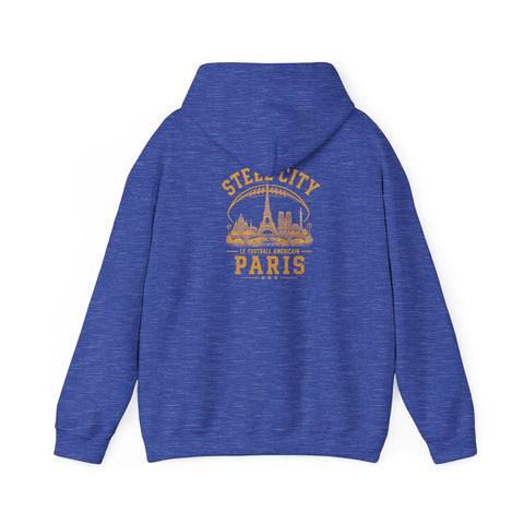Steel City Paris - Unisex Heavy Blend™ Hooded Sweatshirt (Design on Back)