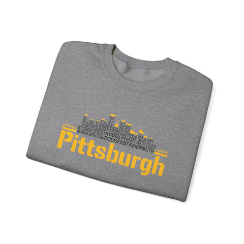 Pittsburgh Football Team Names - Heavy Blend™ Crewneck Sweatshirt