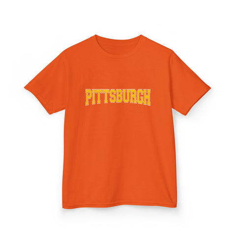 Pittsburgh Varsity Letters Kids Graphic T-Shirt