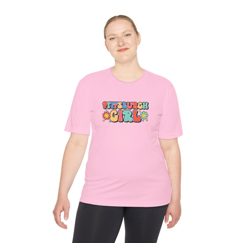 Pittsburgh Girl Retro Sport-Tek Unisex Moisture Wicking Tee