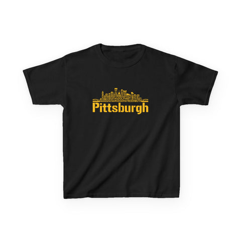 Pittsburgh Football Team Names - Kids Graphic T-Shirt