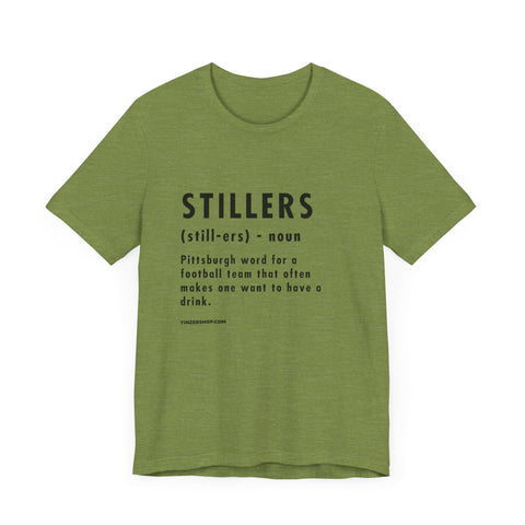 Pittsburghese Definition Series - Stillers - Short Sleeve Tee T-Shirt Printify Heather Green XS