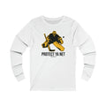 Protect Ya Net - Hockey - Long Sleeve Tee Long-sleeve Printify XS White 