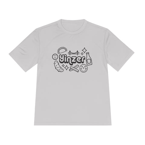 Yinzer Icon Doodles - Sport-Tek Unisex Moisture Wicking Tee